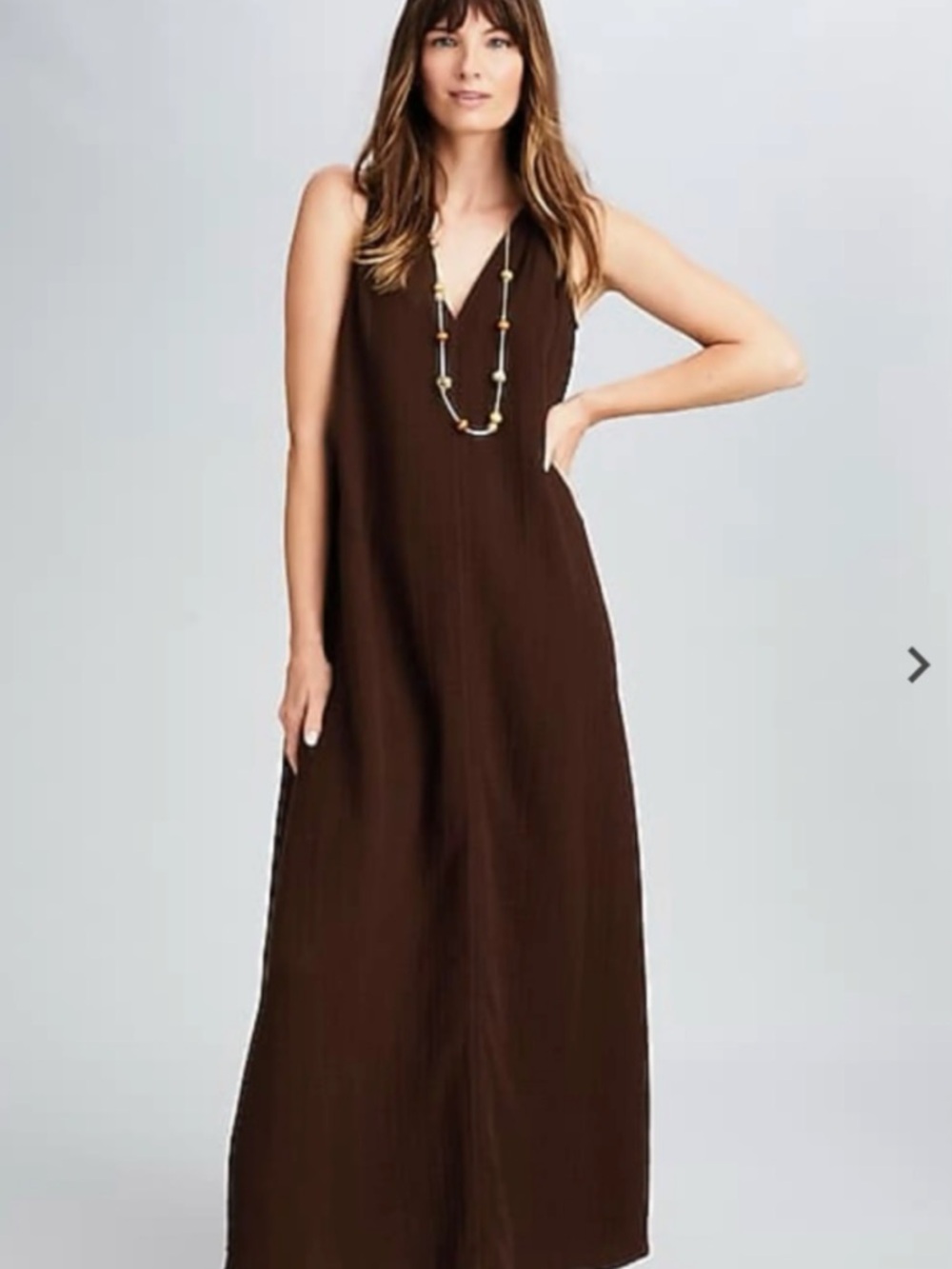 NWT J.Jill (size small) A line cotton gauze maxi dress
